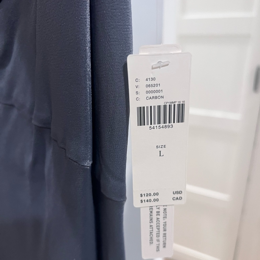 Anthropologie The Elyse Slip Dress in Carbon NWT size L - Picture 6 of 7